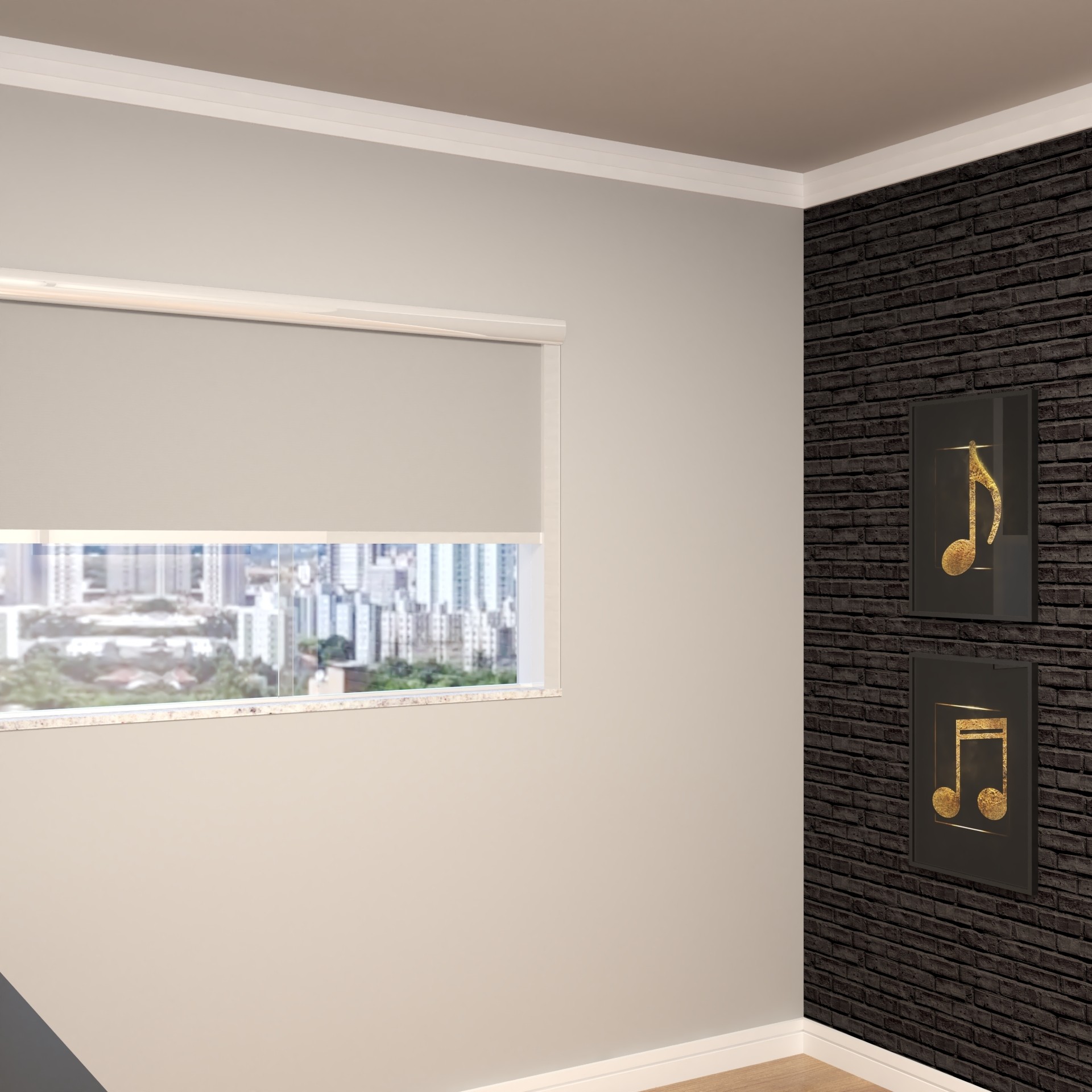 CORTINA ROLÔ EM TECIDO BLACKOUT KITBOX