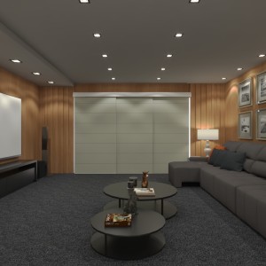 PAINEL ROMANO EM TECIDO BLACKOUT